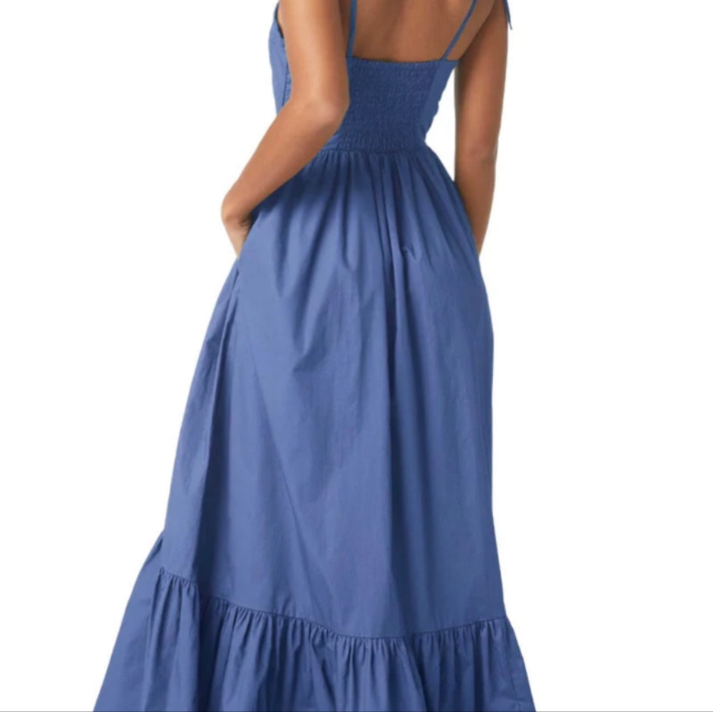 Misa - Magnolia Dress - Indigo Blue Size XL